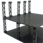 Bloques de construcción de ciudad, tren, soporte de pilar de coche, viga de columna, 2x2x10, ladrillos militares, juguetes, piezas técnicas compatibles, 4 Uds. - VibraStore