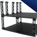 Bloques de construcción de ciudad, tren, soporte de pilar de coche, viga de columna, 2x2x10, ladrillos militares, juguetes, piezas técnicas compatibles, 4 Uds. - VibraStore