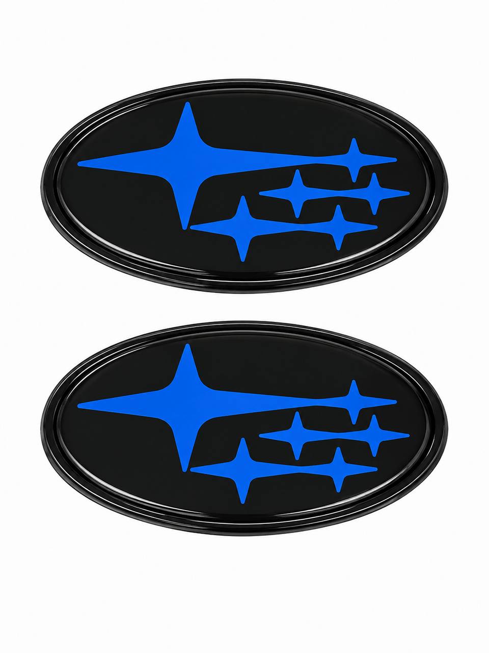 2Pcs Acrylic Car Front Rear Logo Emblem Sticker For Subaru STI XV Impreza BRZ WRX Legacy Outback Auto Hood Trunk Badge Cover 2015/2019