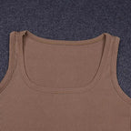 Body de punto sin mangas para mujer, Tops sexys ajustados con hombros descubiertos, corpiño informal de calle para discoteca - VibraStore