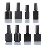 Botella vacía de Gel para uñas, botellas rellenables UV negras con cepillo para viaje, contenedores cosméticos portátiles de 10/15mL - VibraStore