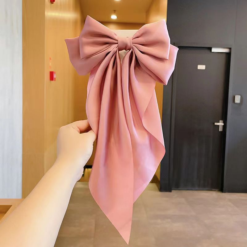 Bow Ribbon Hairpin Simple Retro Fabric - VibraStore