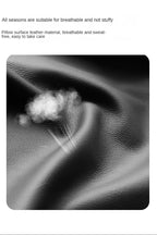 Breathable Mesh Car Headrest Pillow Universal Side Support Neck Cushion with PU Leather Cover for Head Pain Relief Drive Comfort - VibraStore