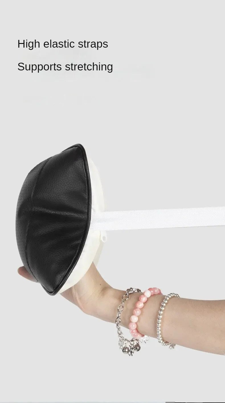 Breathable Mesh Car Headrest Pillow Universal Side Support Neck Cushion with PU Leather Cover for Head Pain Relief Drive Comfort - VibraStore