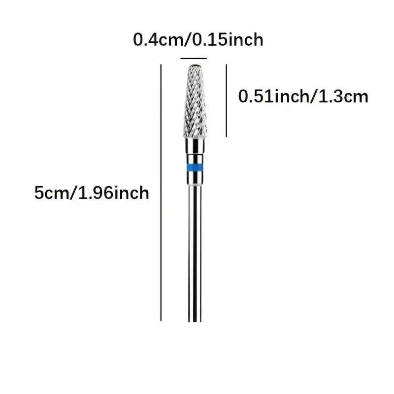 Brocas de carburo de tungsteno para uñas, accesorio de taladro eléctrico para manicura, fresas para quitar esmalte de uñas en Gel, herramientas para uñas, 1 Uds. - VibraStore