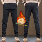 Chaolunbu Mens Light Mature Casual Pants Straight