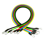 TPE 11-Piece Fitness Equipment Resistance Band Set