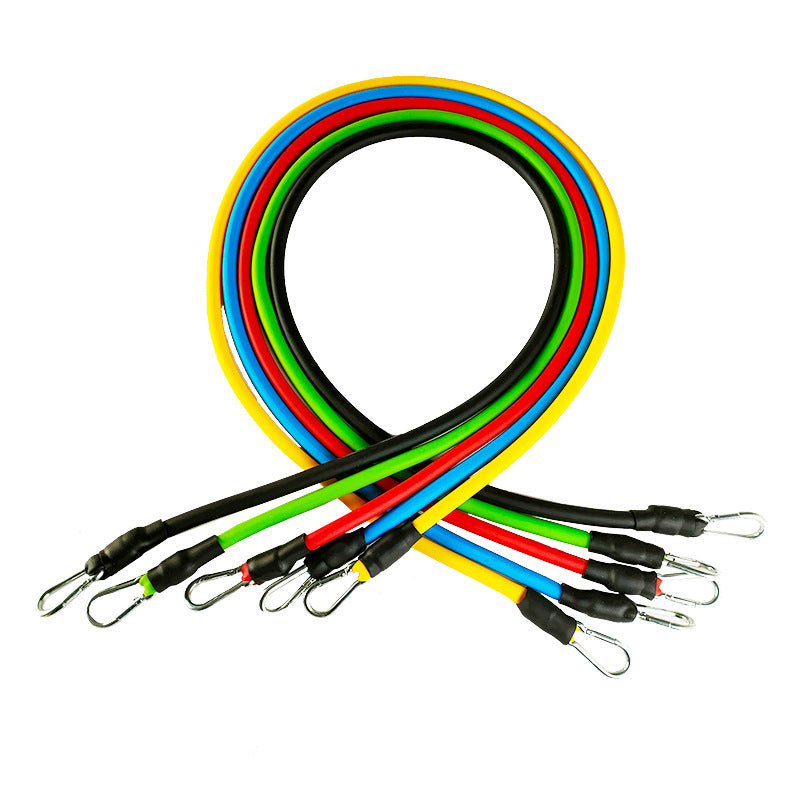 TPE 11-Piece Fitness Equipment Resistance Band Set