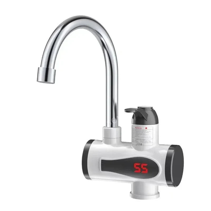 Calentador de agua eléctrico de cocina de 3000W, grifo de agua caliente instantáneo, grifo de calefacción en frío, calentador de agua instantáneo sin tanque - VibraStore