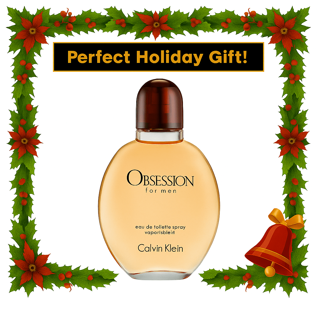 Calvin Klein Obsession for Men Eau de Toilette Spray – 120ml / 4.0 oz | Long - Lasting, Masculine & Spicy Fragrance | Gift - Ready Men’s Cologne - VibraStore