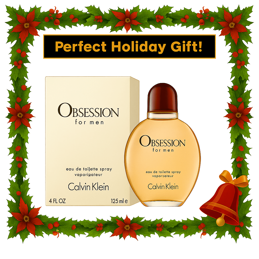 Calvin Klein Obsession for Men Eau de Toilette Spray – 120ml / 4.0 oz | Long - Lasting, Masculine & Spicy Fragrance | Gift - Ready Men’s Cologne - VibraStore