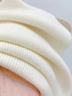 Camiseta sin mangas de punto para mujer, suéter ajustado corto sin mangas, suéteres lisos para primavera y otoño, jerséis 2026 - VibraStore