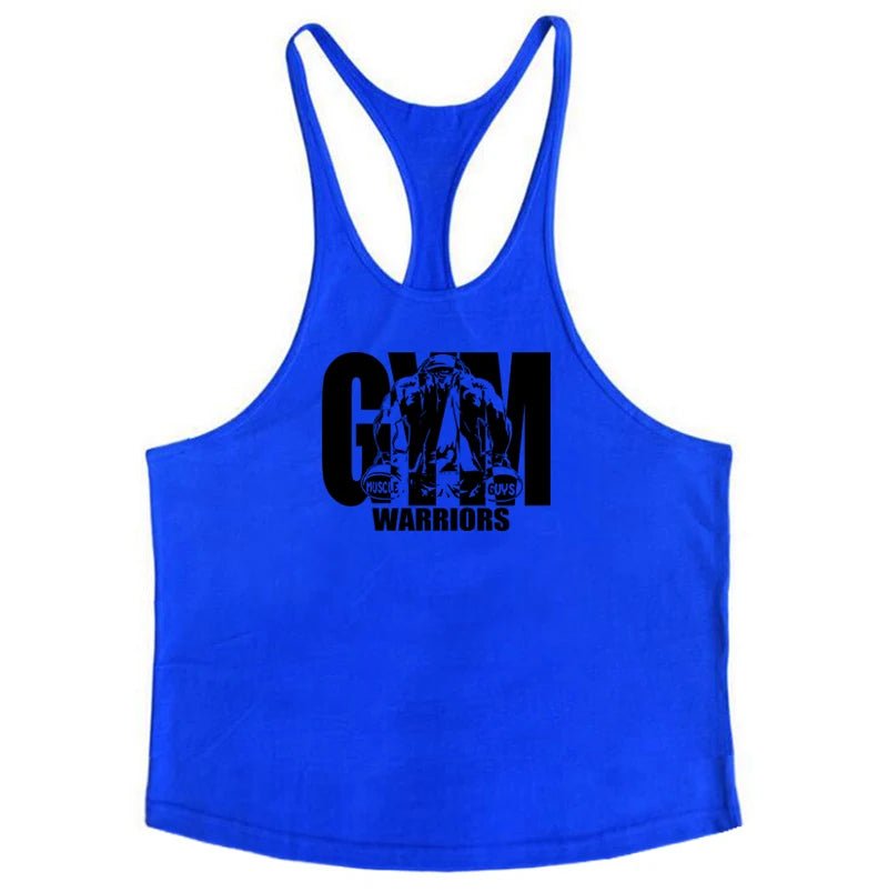 Camisetas sin mangas para culturismo y Fitness para hombre, ropa deportiva de marca para gimnasio, chalecos musculares de entrenamiento transpirables de algodón - VibraStore