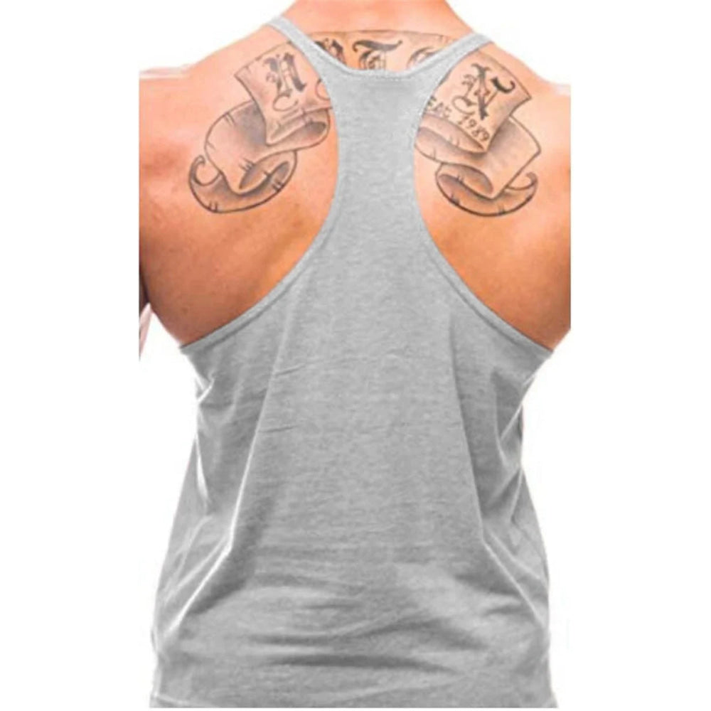 Camisetas sin mangas para culturismo y Fitness para hombre, ropa deportiva de marca para gimnasio, chalecos musculares de entrenamiento transpirables de algodón - VibraStore