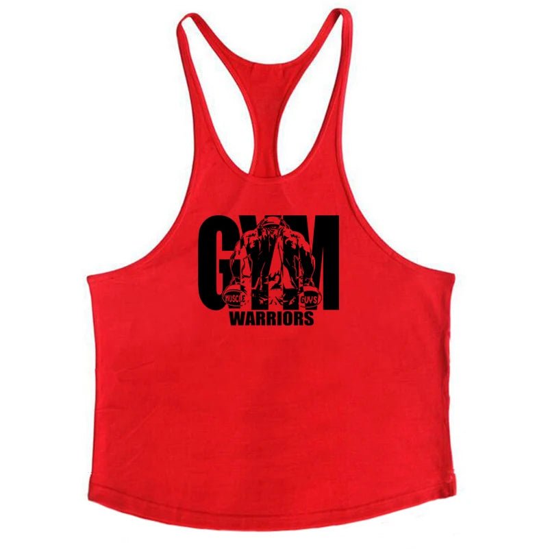 Camisetas sin mangas para culturismo y Fitness para hombre, ropa deportiva de marca para gimnasio, chalecos musculares de entrenamiento transpirables de algodón - VibraStore
