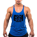 Camisetas sin mangas para culturismo y Fitness para hombre, ropa deportiva de marca para gimnasio, chalecos musculares de entrenamiento transpirables de algodón - VibraStore