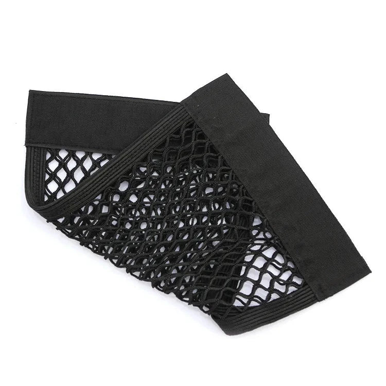 Car Back Rear Mesh Trunk Seat Elastic String Net Magic Sticker Universal Storage Bag Pocket Cage Auto Organizer Seat Back Bag - VibraStore