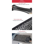 Car Back Rear Mesh Trunk Seat Elastic String Net Magic Sticker Universal Storage Bag Pocket Cage Auto Organizer Seat Back Bag - VibraStore