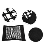 Car Back Rear Mesh Trunk Seat Elastic String Net Magic Sticker Universal Storage Bag Pocket Cage Auto Organizer Seat Back Bag - VibraStore