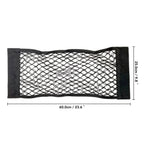 Car Back Rear Mesh Trunk Seat Elastic String Net Magic Sticker Universal Storage Bag Pocket Cage Auto Organizer Seat Back Bag - VibraStore