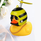 Car Broken Wind Helmet Small Yellow Duck Car Decoration Accessories Wind - breaking Wave - breaking Duck Cycling Decor Goods Gift - VibraStore