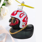 Car Broken Wind Helmet Small Yellow Duck Car Decoration Accessories Wind - breaking Wave - breaking Duck Cycling Decor Goods Gift - VibraStore