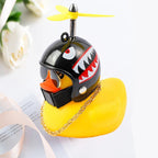 Car Broken Wind Helmet Small Yellow Duck Car Decoration Accessories Wind - breaking Wave - breaking Duck Cycling Decor Goods Gift - VibraStore