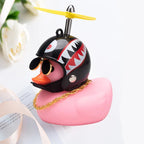 Car Broken Wind Helmet Small Yellow Duck Car Decoration Accessories Wind - breaking Wave - breaking Duck Cycling Decor Goods Gift - VibraStore
