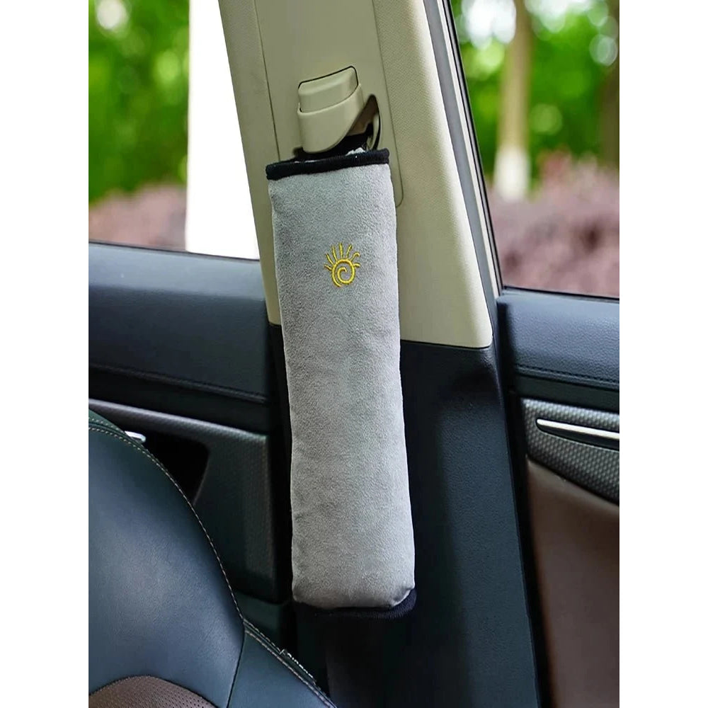 Car Child Safety Shoulder Pads Holder Anti - Stranglehold Plush Sleeping Seat Belt Protection Shoulder Harness Protection Support - VibraStore