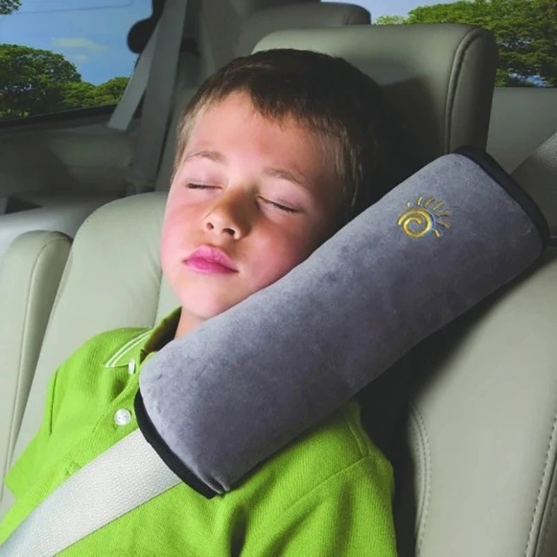 Car Child Safety Shoulder Pads Holder Anti - Stranglehold Plush Sleeping Seat Belt Protection Shoulder Harness Protection Support - VibraStore