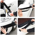 Car Door Edge Guards Door Sill Protector Black Waterproof 3D Carbon Fiber Anti Collision Film Scratch Cover Strip Stickers Tape - VibraStore