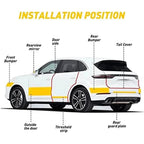 Car Door Edge Guards Door Sill Protector Black Waterproof 3D Carbon Fiber Anti Collision Film Scratch Cover Strip Stickers Tape - VibraStore