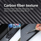 Car Door Edge Guards Door Sill Protector Black Waterproof 3D Carbon Fiber Anti Collision Film Scratch Cover Strip Stickers Tape - VibraStore