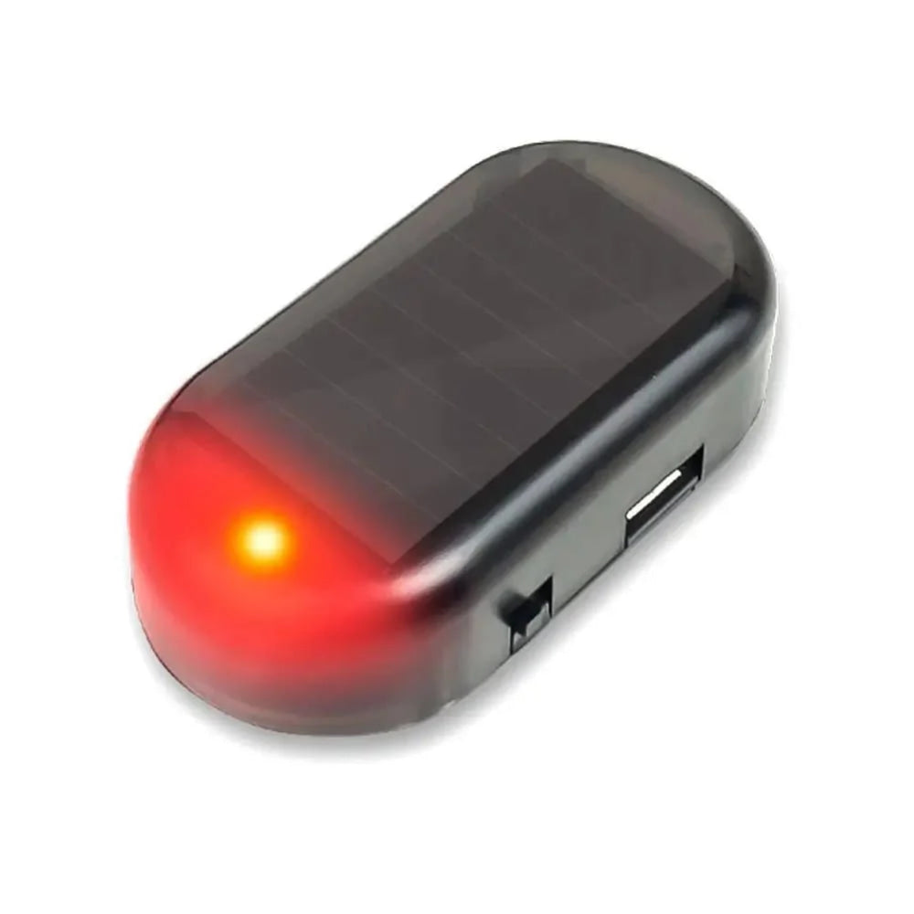Car Fake Security Light Solar Powered Simulated Dummy Alarm Wireless Warning Anti - Theft Caution Lamp LED Flashing Lights - VibraStore