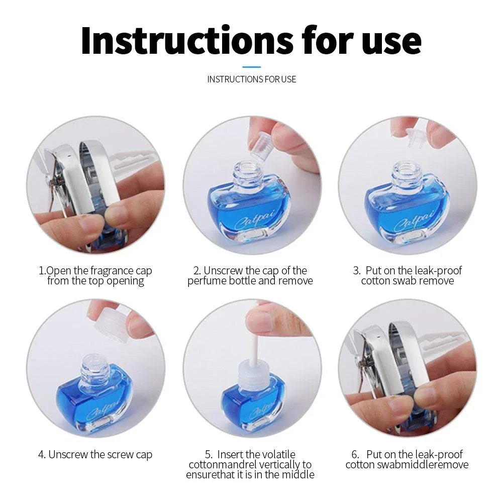 Car fragrance, air conditioner, air outlet fan, car mounted perfume accessories, interior decoration articles, lasting fragrance - VibraStore