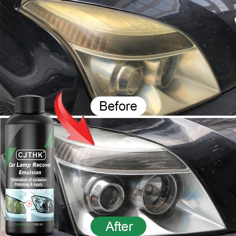 Car Headlight Restoration Polishing Kits Headlamp Scratch Remover Repair Cleaning Paste Remove Oxidation Headlight Polish Liquid - VibraStore