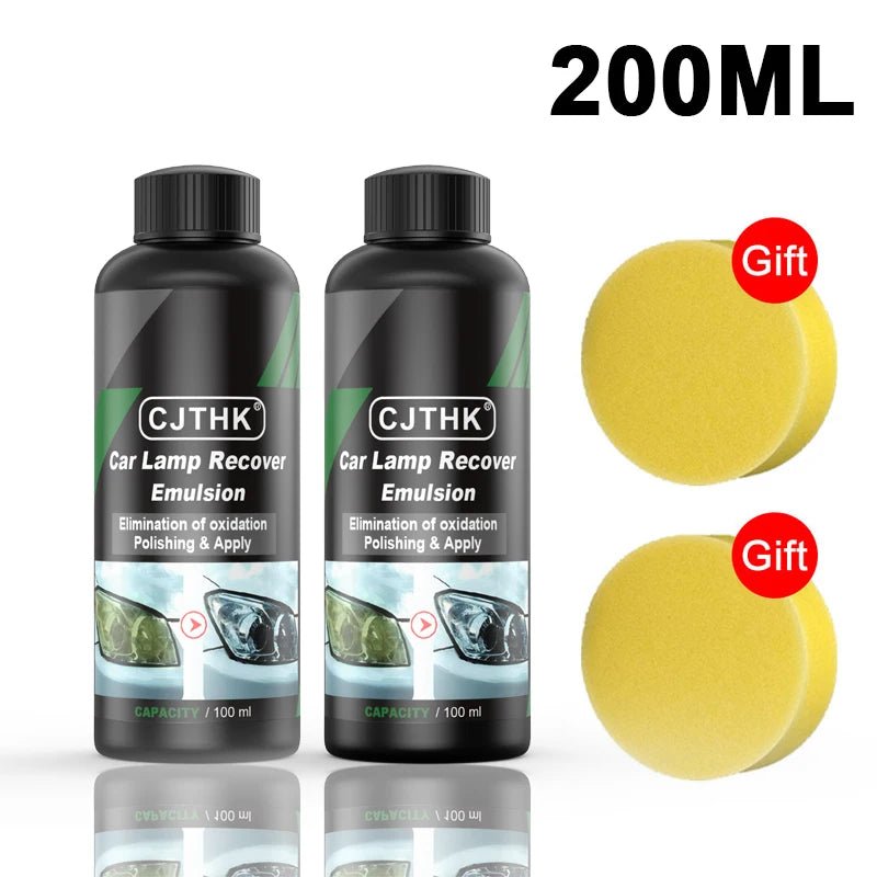Car Headlight Restoration Polishing Kits Headlamp Scratch Remover Repair Cleaning Paste Remove Oxidation Headlight Polish Liquid - VibraStore