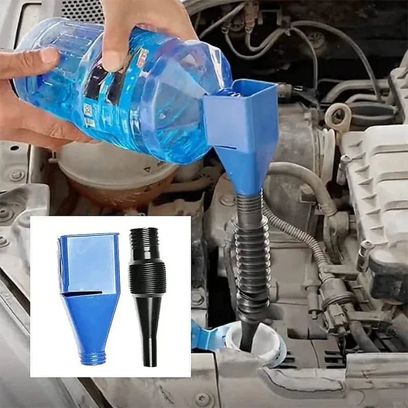 Car Motorcycle Refueling Funnel Gasoline Foldable Engine Oil Funnel Tool Plastic Funnel Refueling Tool Auto Accessories 1 - 3pcs - VibraStore