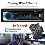 Car Radio 1 din Stereo Player Digital Bluetooth Car MP3 Player 60Wx4 FM Radio Stereo Audio Music USB/SD with In Dash AUX Input - VibraStore