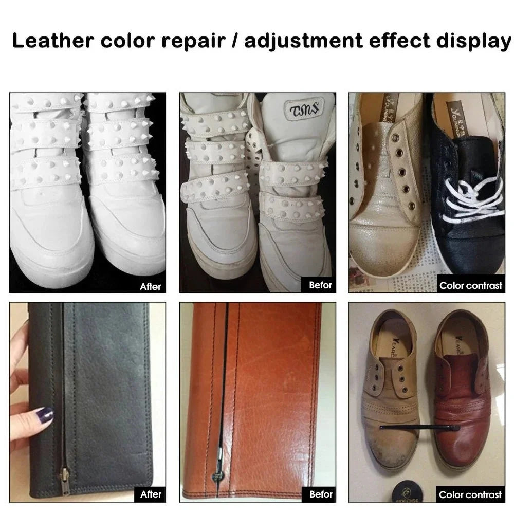 Car Seat Leather Repair kit Coats Holes Scratch restoration Tools Vinyl Auto Repair set Car shoes clothing recoloring changing - VibraStore