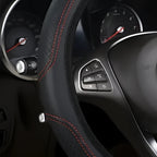Car steering wheel cover has no inner ring Steering Wheel Cover Anti Slip Breathable Cover Universal Microfiber Leather - VibraStore