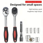 Car Toolbox Set Fast Ratchet Wrench 53/46pcs Socket Group Bit Industrial - grade Toolbox Auto Repair Tools Set Maintenance Amagi - VibraStore