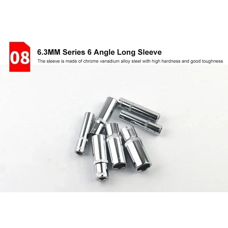 Car Toolbox Set Fast Ratchet Wrench 53/46pcs Socket Group Bit Industrial - grade Toolbox Auto Repair Tools Set Maintenance Amagi - VibraStore