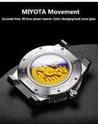 Carnival Brand IW High - end Series Luxury Skeleton Mechanical Watch for Men 50M Waterproof MIYOTA Movement Automatic Watches Mens - VibraStore