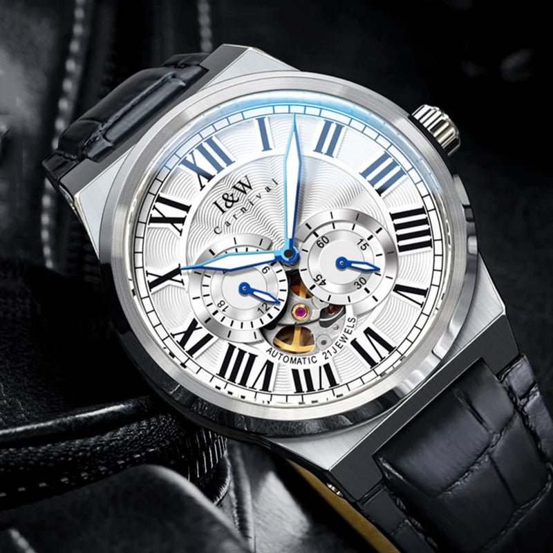 Carnival Brand IW High - end Series Luxury Skeleton Mechanical Watch for Men 50M Waterproof MIYOTA Movement Automatic Watches Mens - VibraStore