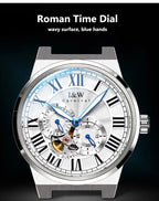 Carnival Brand IW High - end Series Luxury Skeleton Mechanical Watch for Men 50M Waterproof MIYOTA Movement Automatic Watches Mens - VibraStore