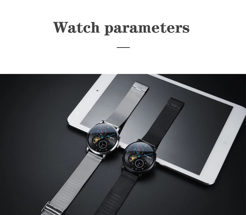 CARNIVAL Top Brand Men Fashion Mechanical Watch Waterproof Stainless Steel Black Mesh Hollow Automatic Watch Relogio Masculino - VibraStore