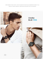 CARNIVAL Top Brand Men Fashion Mechanical Watch Waterproof Stainless Steel Black Mesh Hollow Automatic Watch Relogio Masculino - VibraStore