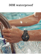 CARNIVAL Top Brand Men Fashion Mechanical Watch Waterproof Stainless Steel Black Mesh Hollow Automatic Watch Relogio Masculino - VibraStore