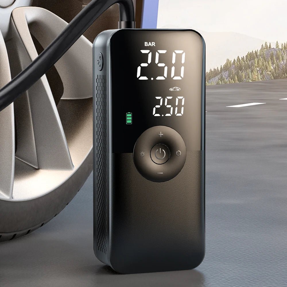 CARSUN Rechargeable Tire Inflator Digital Cordless Car Tyre Inflator For Motocycle Bicycle Balls Portable Compressor Air Pump - VibraStore